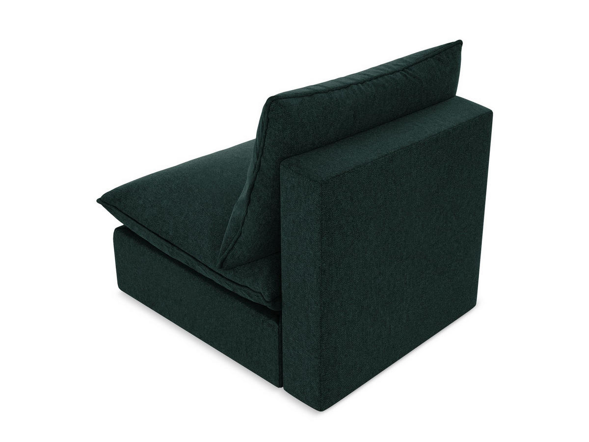 SOFAELEMENT Strukturstoff Schwarz - Schwarz, Holzwerkstoff/Kunststoff (75/77/90cm) - Makamii