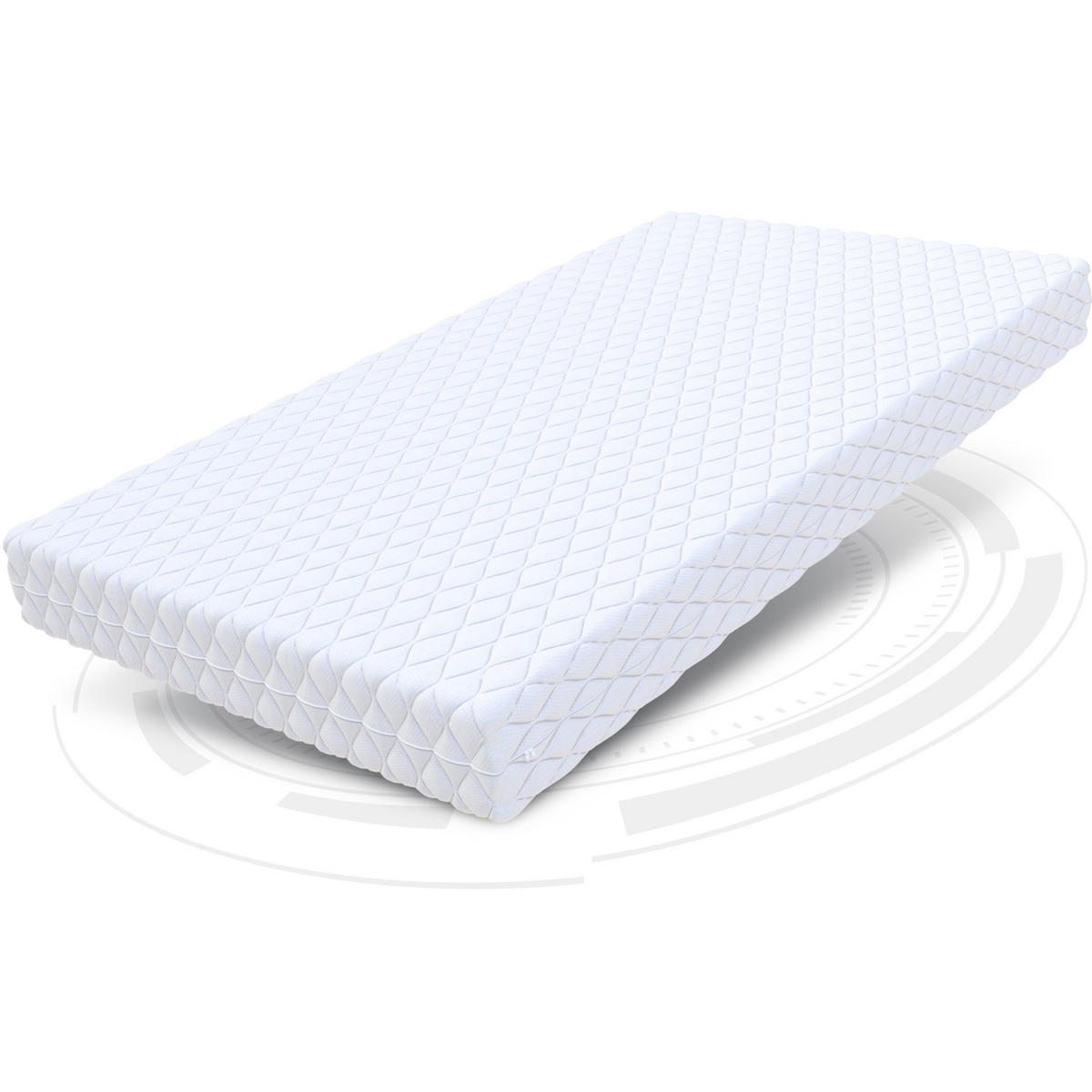 KALTSCHAUMMATRATZE Alto H2 Höhe 12 cm - Weiß, Textil (80/200cm) - FDM