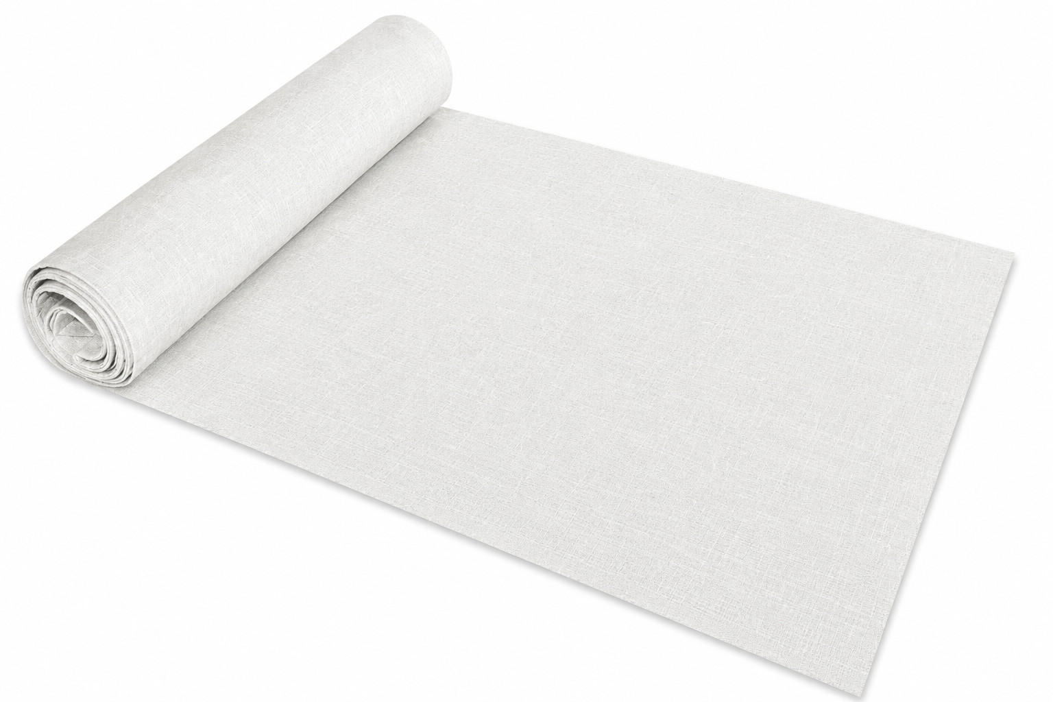 TISCHLÄUFER 40/100 cm Weiß Leinenoptik - Weiß, Textil (40/100cm) - TiborTex
