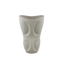 VASE Dayna Grau 31.5/18.5/50.5cm - Grau, Keramik (50.5cm) - PTMD Collection