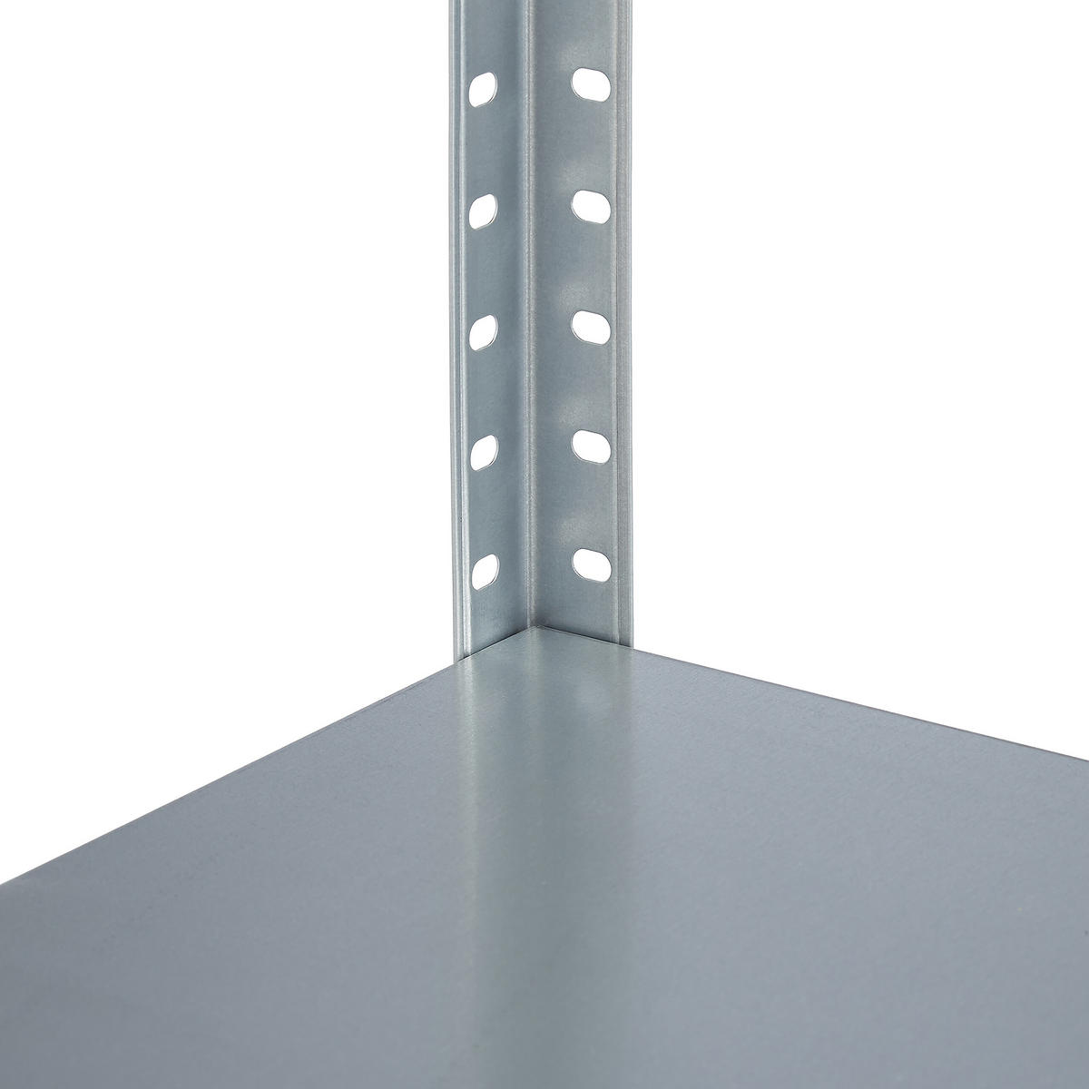 METALLREGAL - Silberfarben, Holzwerkstoff/Kunststoff (75/150/30cm) - Relaxdays