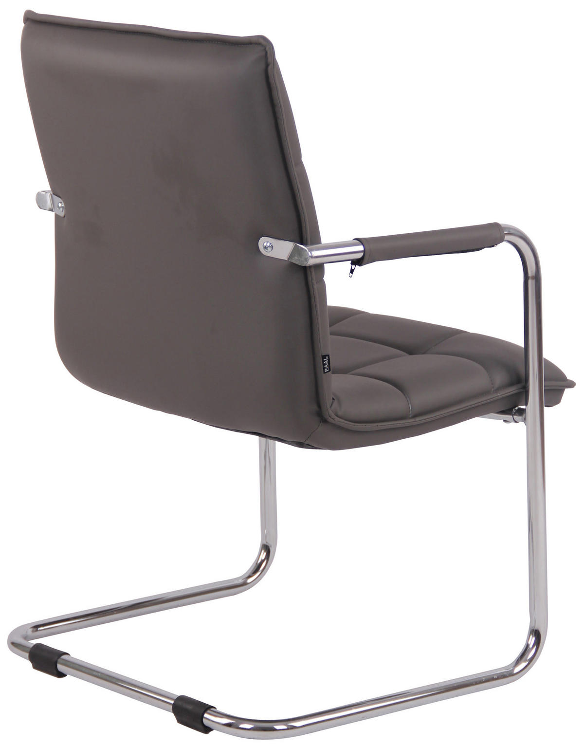 SCHWINGSTUHL Lederlook grau - Chromfarben/Grau, Textil/Metall (57/89/64cm) - CLP