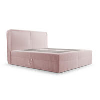 KONTINENTALBETT - Boxspringbett 180 x 200 - 04 Ambience 15 - Hellrosa - Hellrosa, Holzwerkstoff/Textil (180/200cm) - Möblo