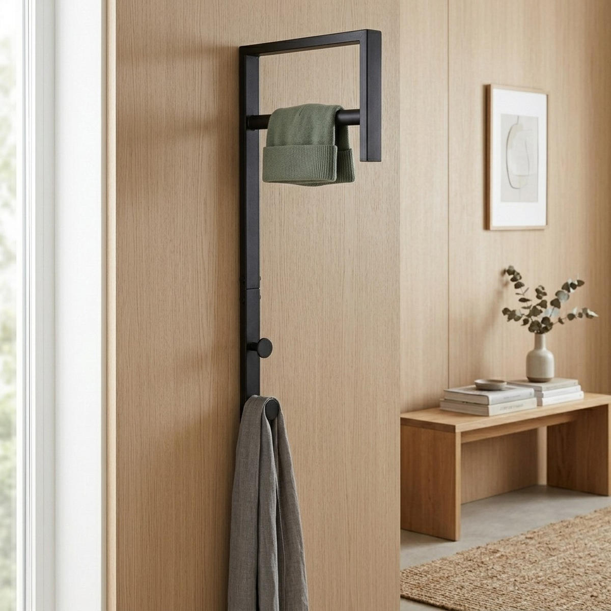 GARDEROBENSTÄNDER Pisa Schwarz 3/30/82 cm - Schwarz, Metall (3/82/30cm) - ebuy24