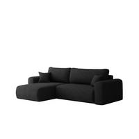 ECKSOFA Flora In Verita - Schwarz, Holzwerkstoff/Textil (145/272cm) - Fun Möbel