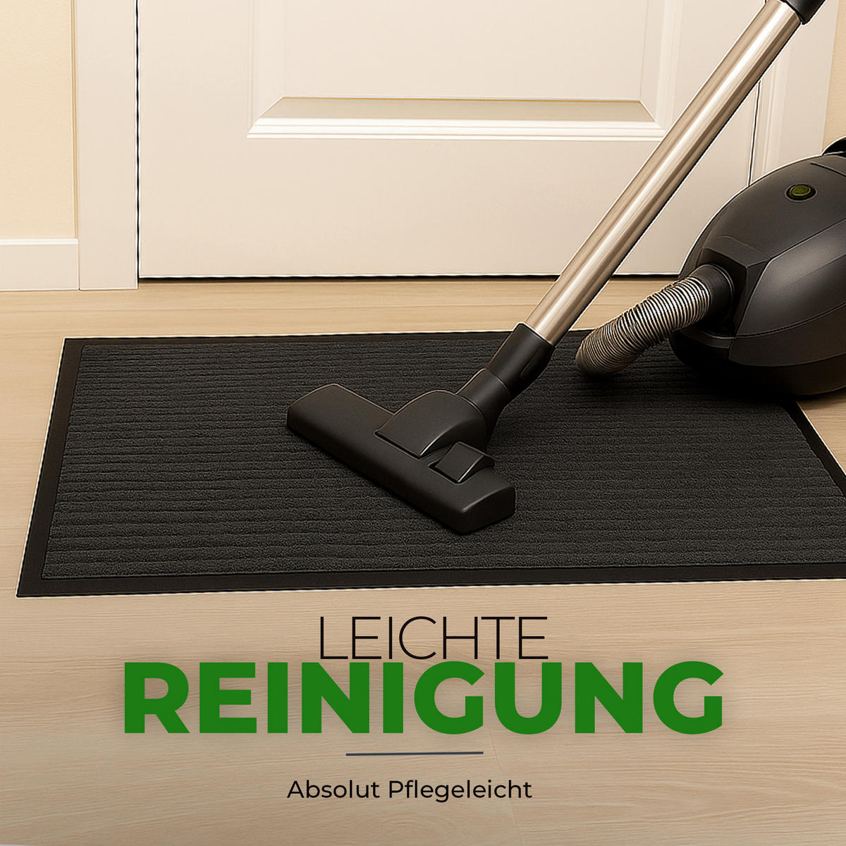 FUSSMATTE Schmutzfangmatte Schwarz 60x40cm - Schwarz, Textil (40/60cm) - Bestlivings