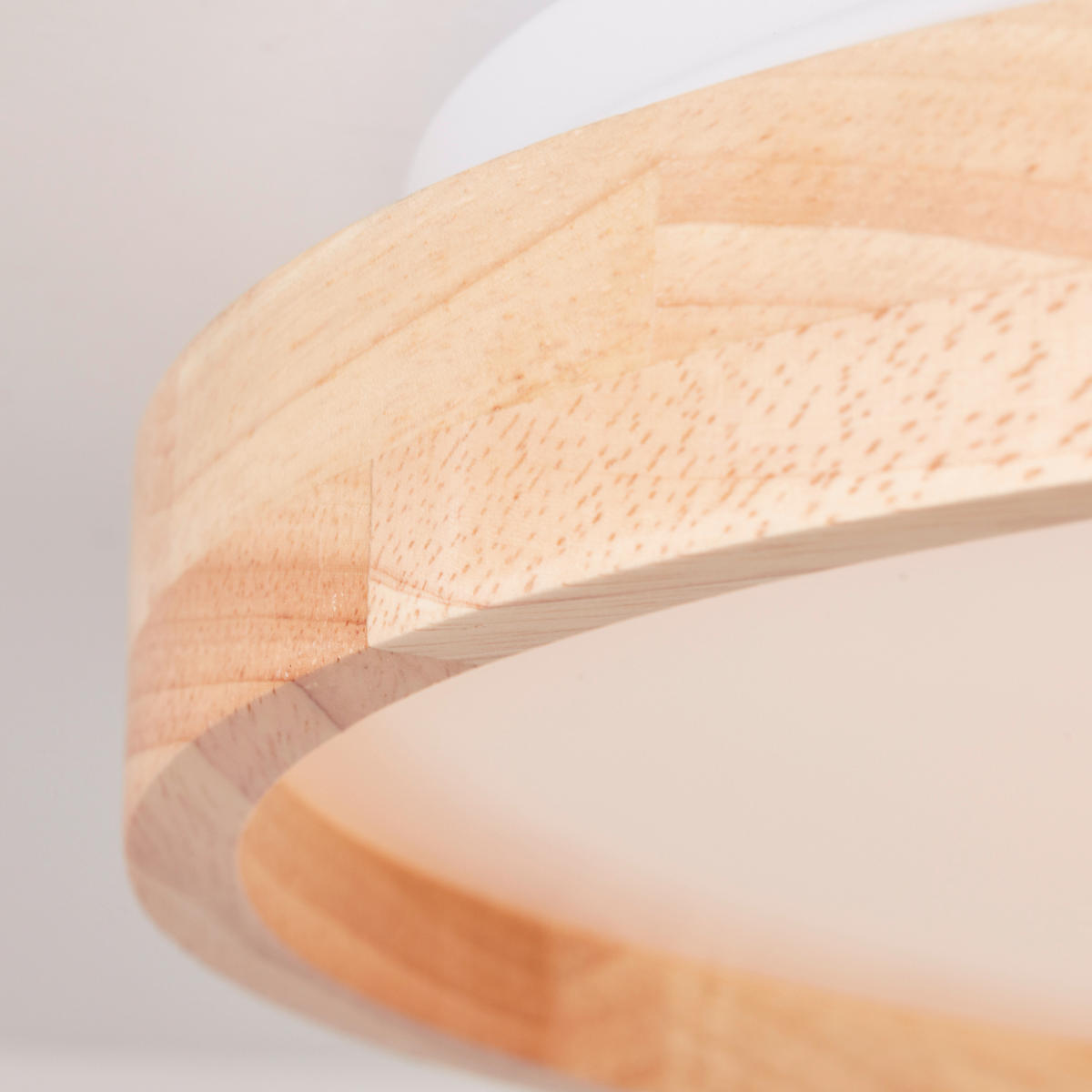 DECKENLEUCHTE Alson G99794/75 - Beige, Holz (39.5/39.5/6.5cm) - Brilliant