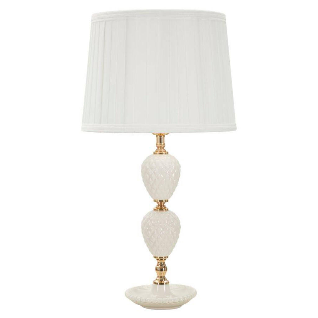 TISCHLEUCHTE Torre 57 cm - Weiß, Keramik (30/30/57cm) - Mauro Ferretti