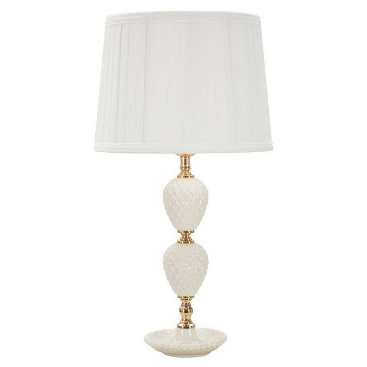 TISCHLEUCHTE Torre 57 cm - Weiß, Keramik (30/30/57cm) - Mauro Ferretti
