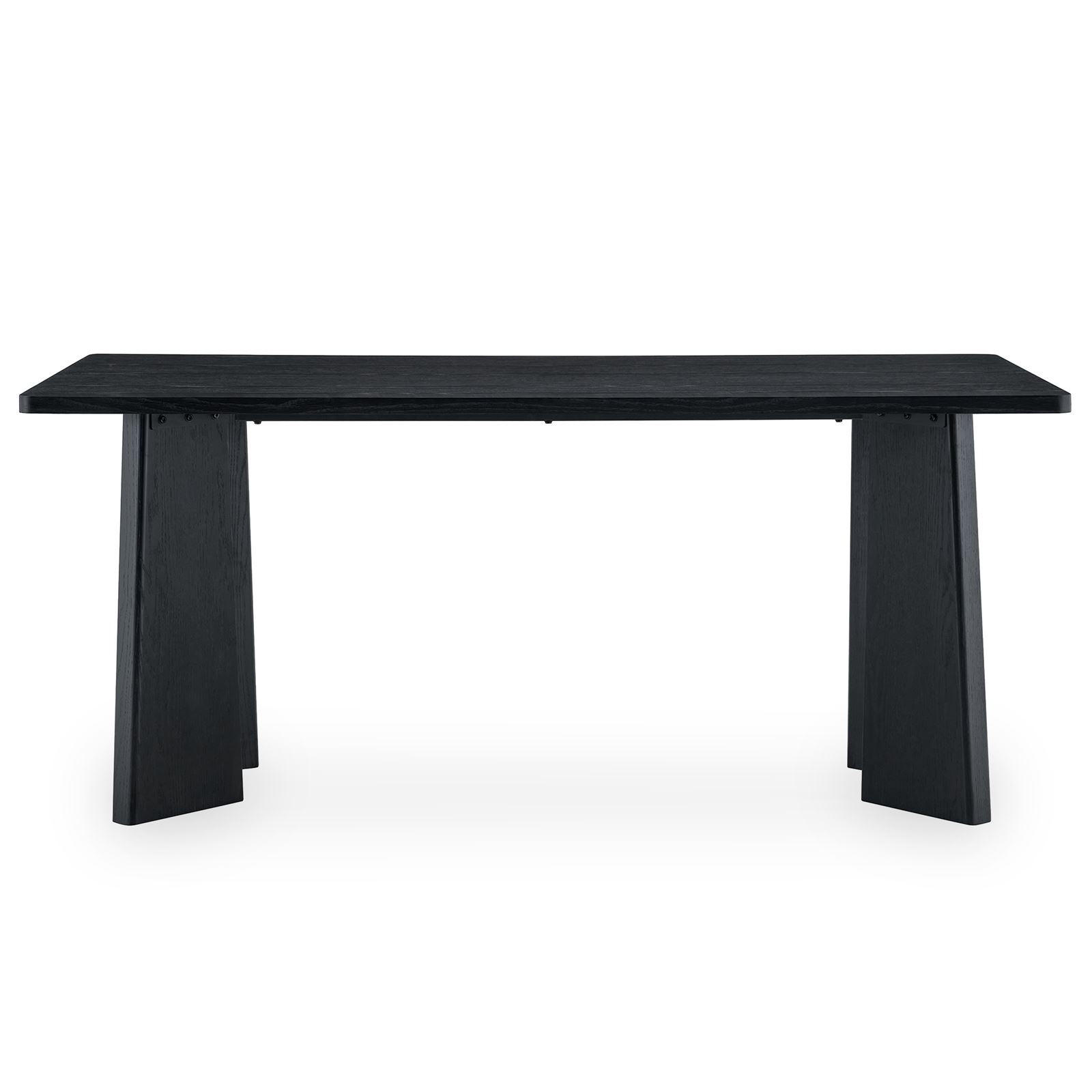 ESSTISCH OLISES schwarz - Schwarz, Holzwerkstoff (90/180/76cm) - IDIMEX