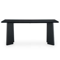 ESSTISCH OLISES schwarz - Schwarz, Holzwerkstoff (90/180/76cm) - IDIMEX