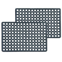 FUSSMATTE FÜR AUßEN PROFIL SETS - Schwarz, Textil (40/60cm) - Astra