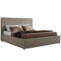 POLSTERBETT CORIVO CLASSIC 140/200 - Grau Strukture - Schaum-Matratze - Grau, Textil (140/200cm) - MKS