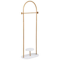 VĚŠÁK NA OBLEČENÍ Zlatý Hardin - zlatá, kov (60/174/33cm) - Beliani