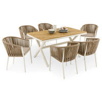 GARTENMÖBELSET ISOLA - Beige, Metall - IDIMEX