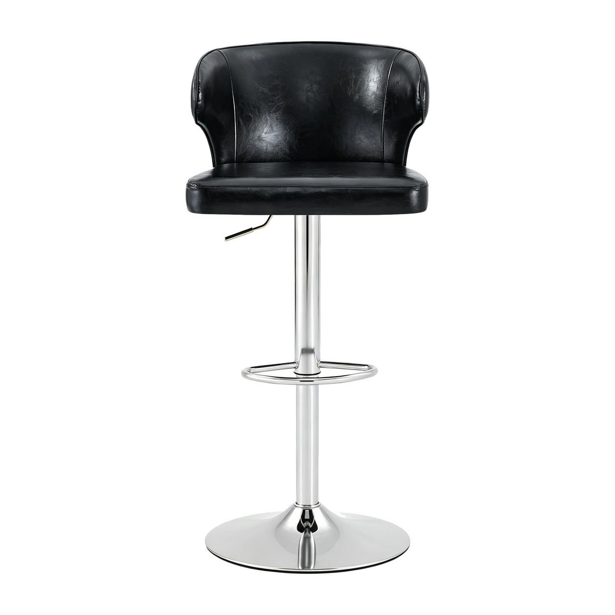 BARHOCKER DE-36723 2er-Set höhenverstellbar mit 360°-Drehung Schwarz - Schwarz, Metall (45/110/49.7cm) - ComfortXL