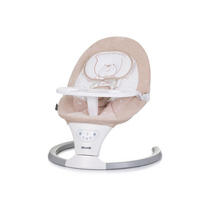 BABYWIPPE Lera beige 5-Punkt-Gurt, Fernbedienung, Timer, Kopfkissen, 3-fach verstellbar - Beige, Metall - Chipolino