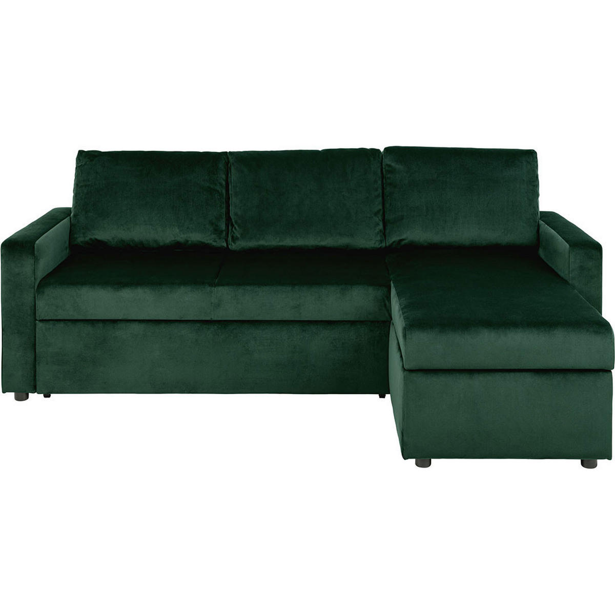 BÄDDSOFFA Sacramento för 3 personer 218 x 155 x 84 cm – grå - Grön/Grå, Träbaserade material/Textil (218/155cm) - ebuy24