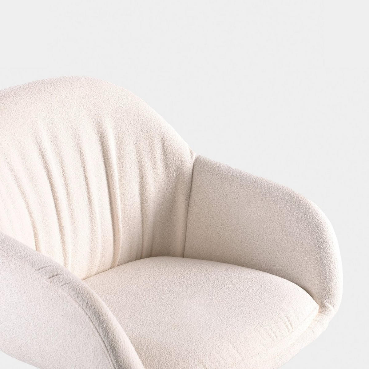 SCHREIBTISCHSTUHL Tasia Beige 56 cm x 78-85,5 cm - Beige, Metall (56/78/58cm)