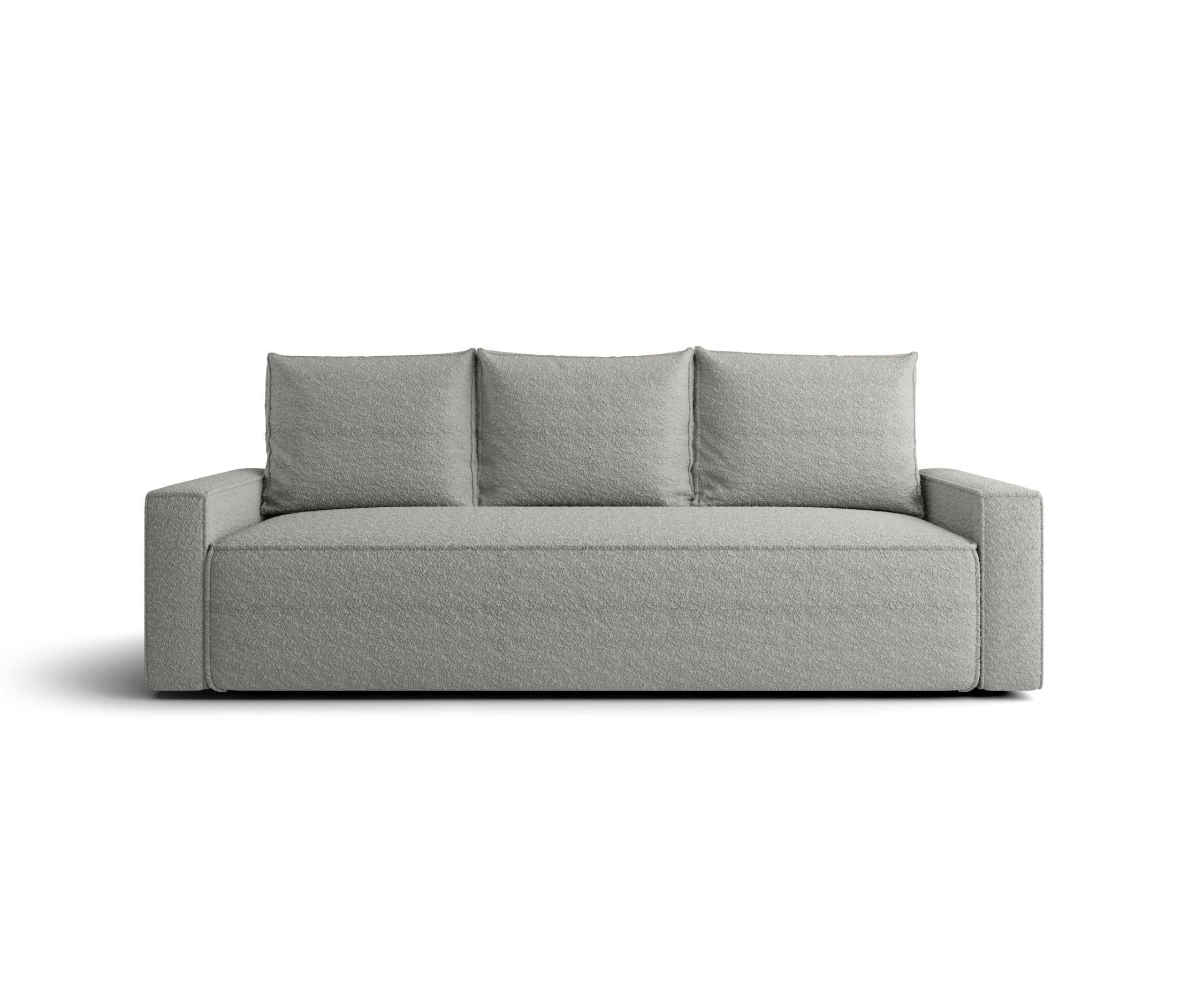 SOFA mit Schlaffunktion SAVIO Quelle 83 - Grau, Textil (232/90/90cm) - Bedante