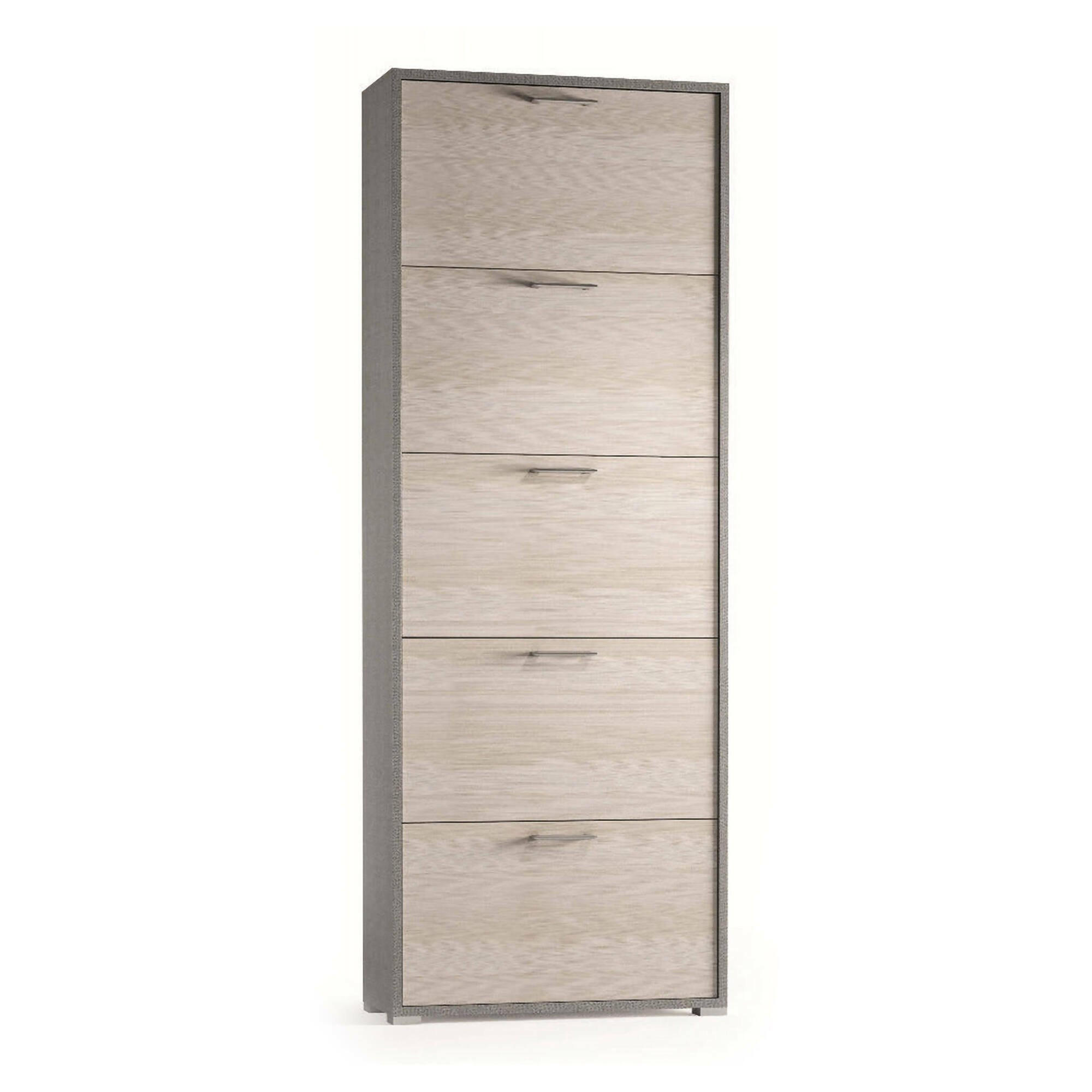 SCHUHSCHRANK Lärche 28/67/183 cm - Braun, Holzwerkstoff (67/183/28cm) - DMORA