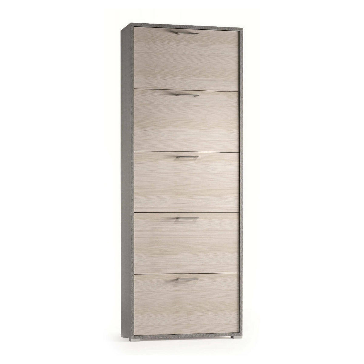 SCHUHSCHRANK Lärche 28/67/183 cm - Braun, Holzwerkstoff (67/183/28cm) - DMORA