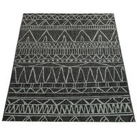 OUTDOORTEPPICH 120/160 cm Illusion 321 - Schwarz, Textil (120/160cm) - Paco Home