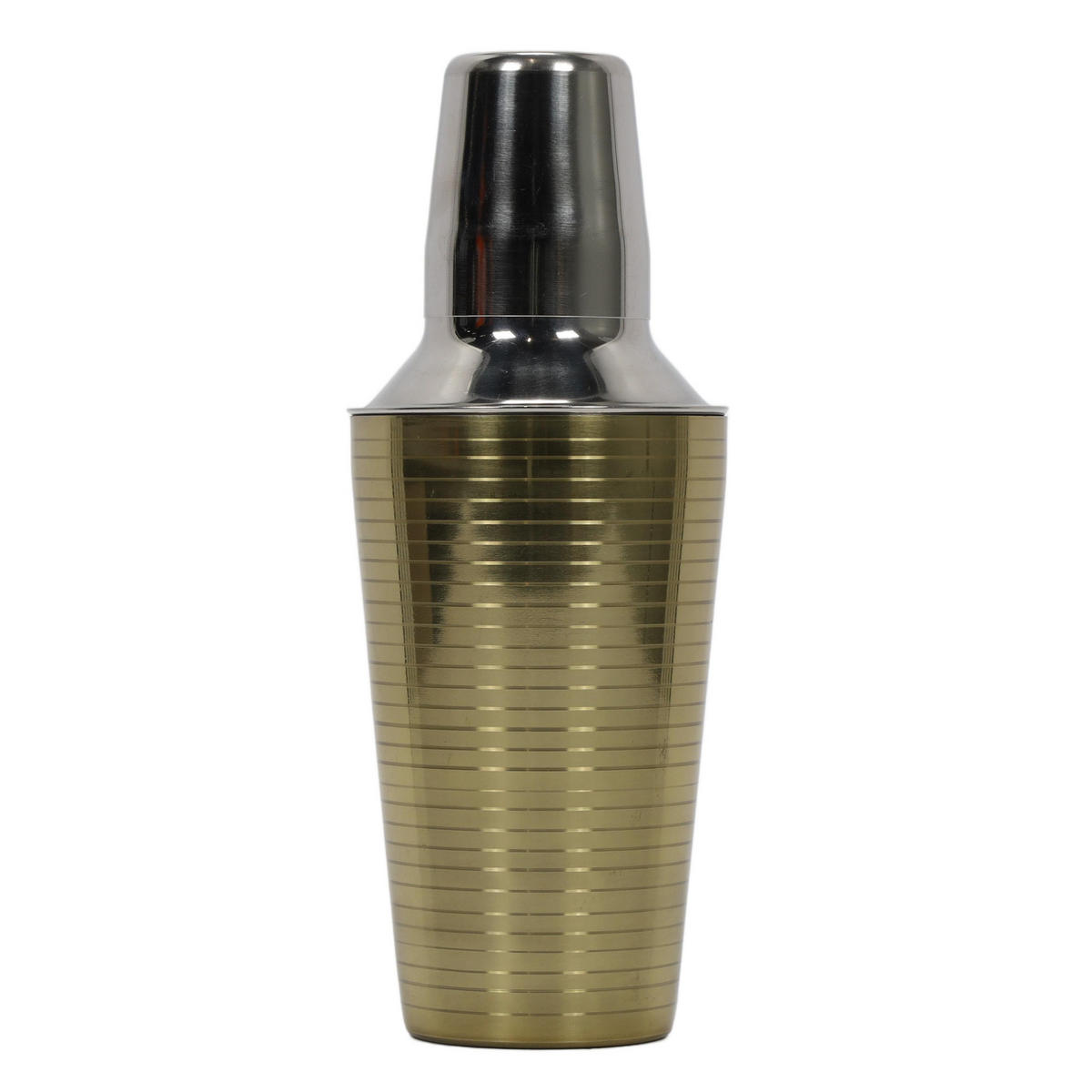 COCKTAIL-SHAKER aus Edelstahl 500 ml 8,5/8,5/22 cm - Goldfarben, Metall (8.5/22/8.5cm) - Excellent Houseware