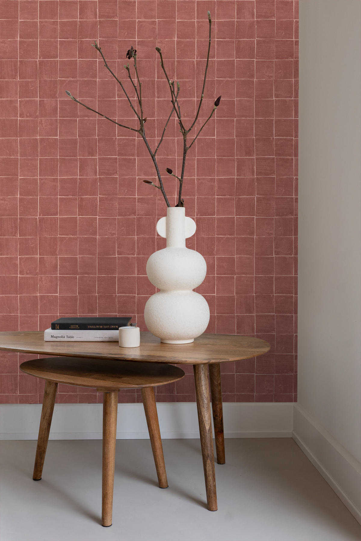 TAPETE Fliesenmuster 50 x 900 cm - Terracotta, Papier (50/900cm) - Origin Wallcoverings