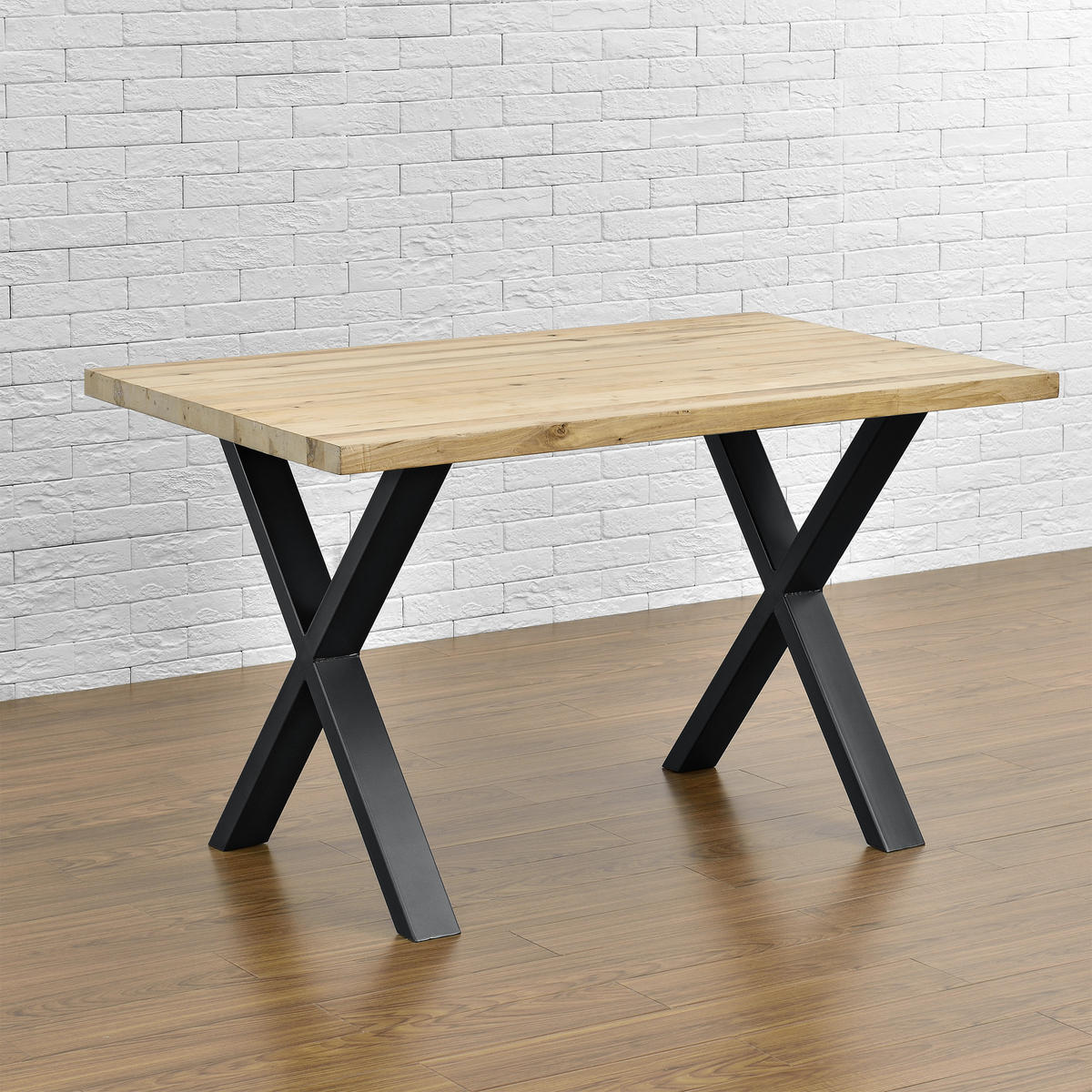 SADA STOLOVÝCH NOH 2 KS Greith - černá, kov (59/72/8cm) - [en.casa]