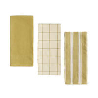 GESCHIRRTUCH-SET Trio (3er-Set) - Gelb, Textil (40/60cm) - home&you
