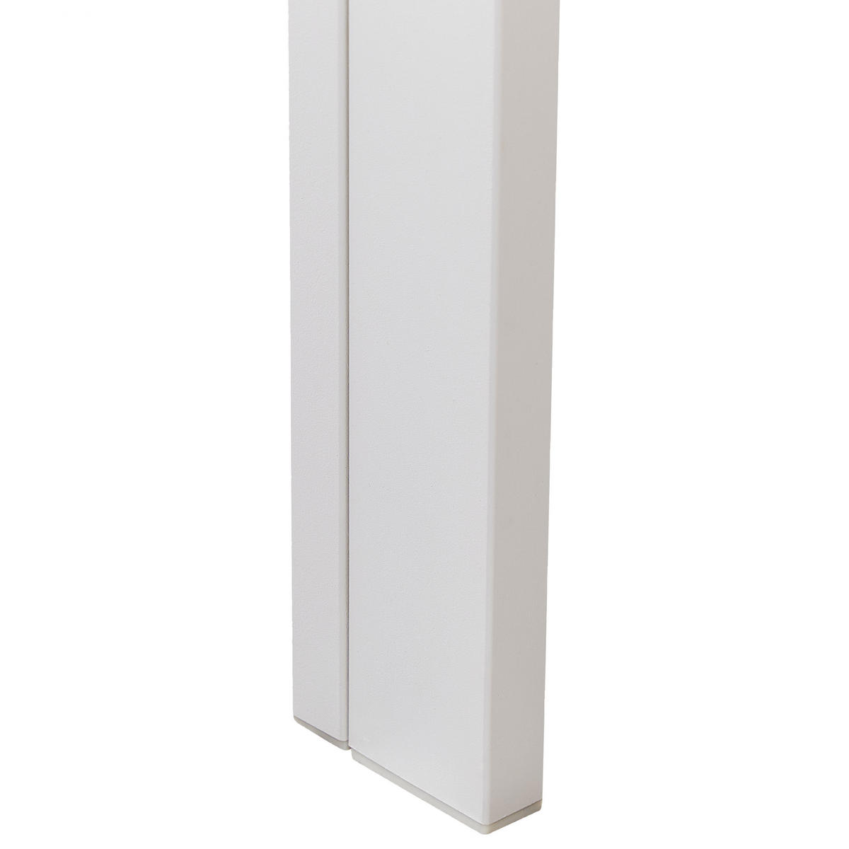 GARTENTISCH Kunstholz beige/weiß 150/90 cm Como - Beige/Weiß, Kunststoff (150/90/74cm) - Beliani