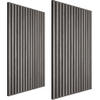 AKUSTIKPANEELE 2er Set Sonic Wall,je 60 x 120 x 2,1 cm, Größe flexibel anpassbar,Eiche hellgrau - Eichefarben/Hellgrau, Holz (60/120/120cm) - tectake