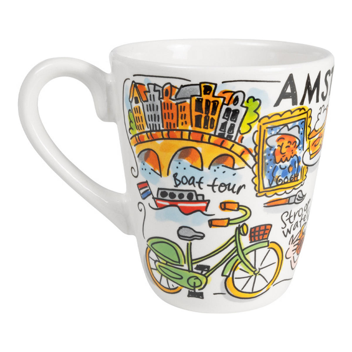 BECHER Blond Stadtikone Amsterdam in Bunt - 350 ml - Multicolor, Keramik (0.35L) - Blond Amsterdam