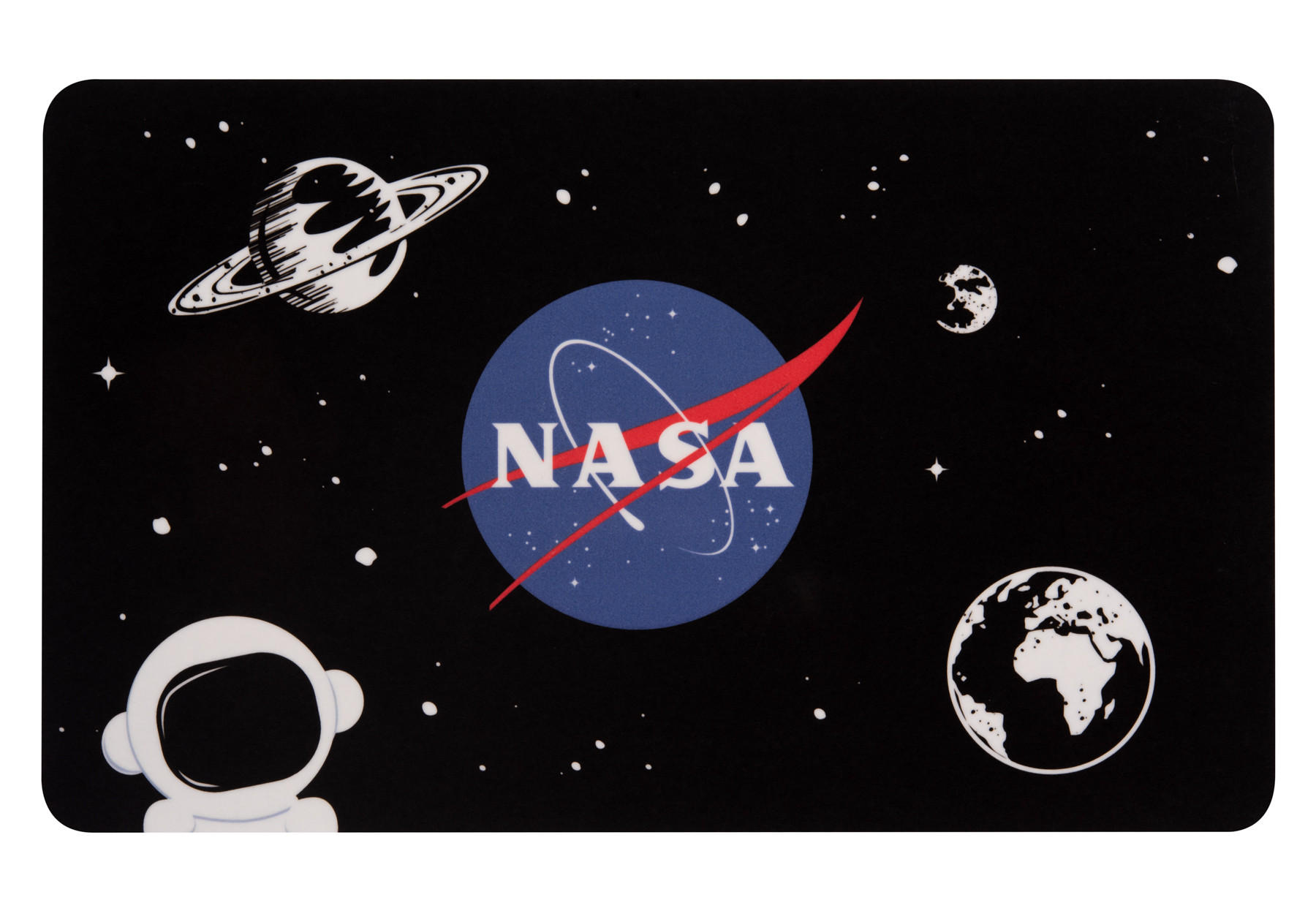 BRETTCHEN NASA Schwarz 14,5 x 23,5 cm - Schwarz, Kunststoff (14.5/23.5cm) - United Labels