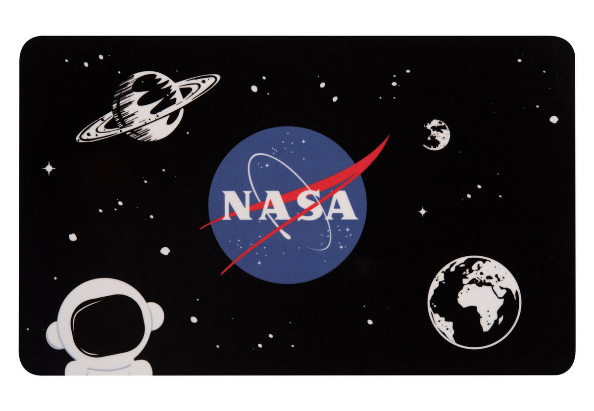 BRETTCHEN NASA Schwarz 14,5 x 23,5 cm - Schwarz, Kunststoff (14.5/23.5cm) - United Labels