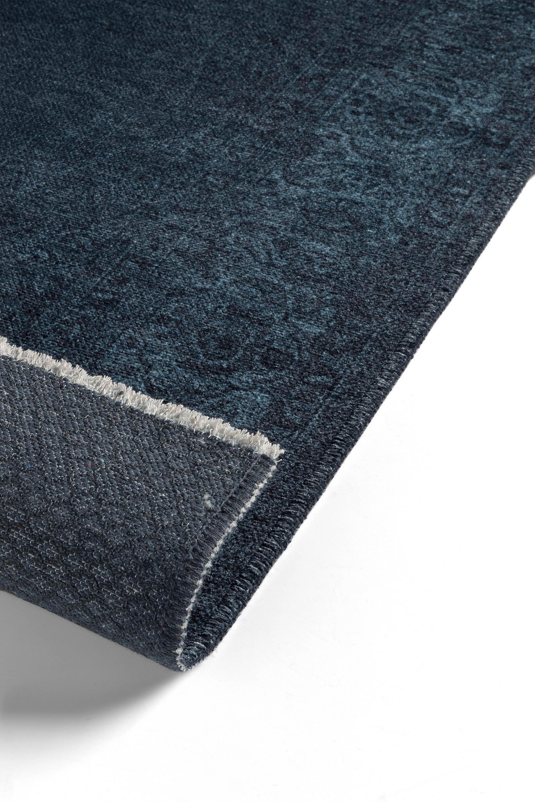 VINTAGE-TEPPICH Blau 80X195cm - Blau, Textil (80/195cm) - Tesso Living