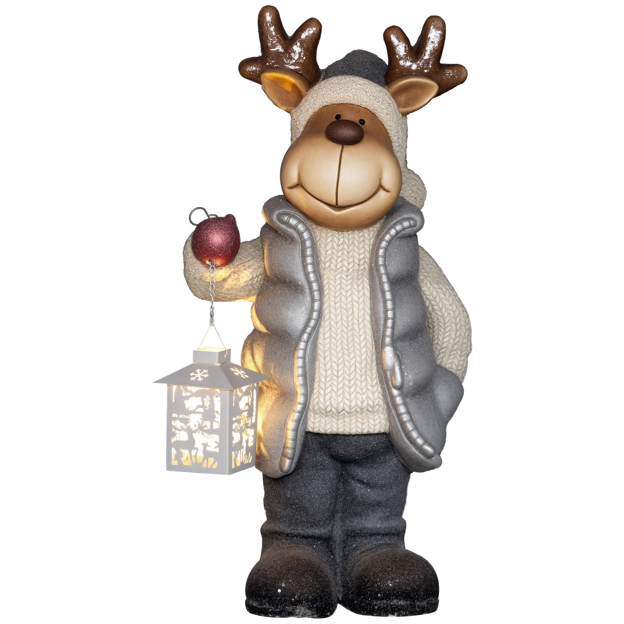 XXXLutz Weihnachts-Reh Mehrfarbig 19.5x52x25.5 cm