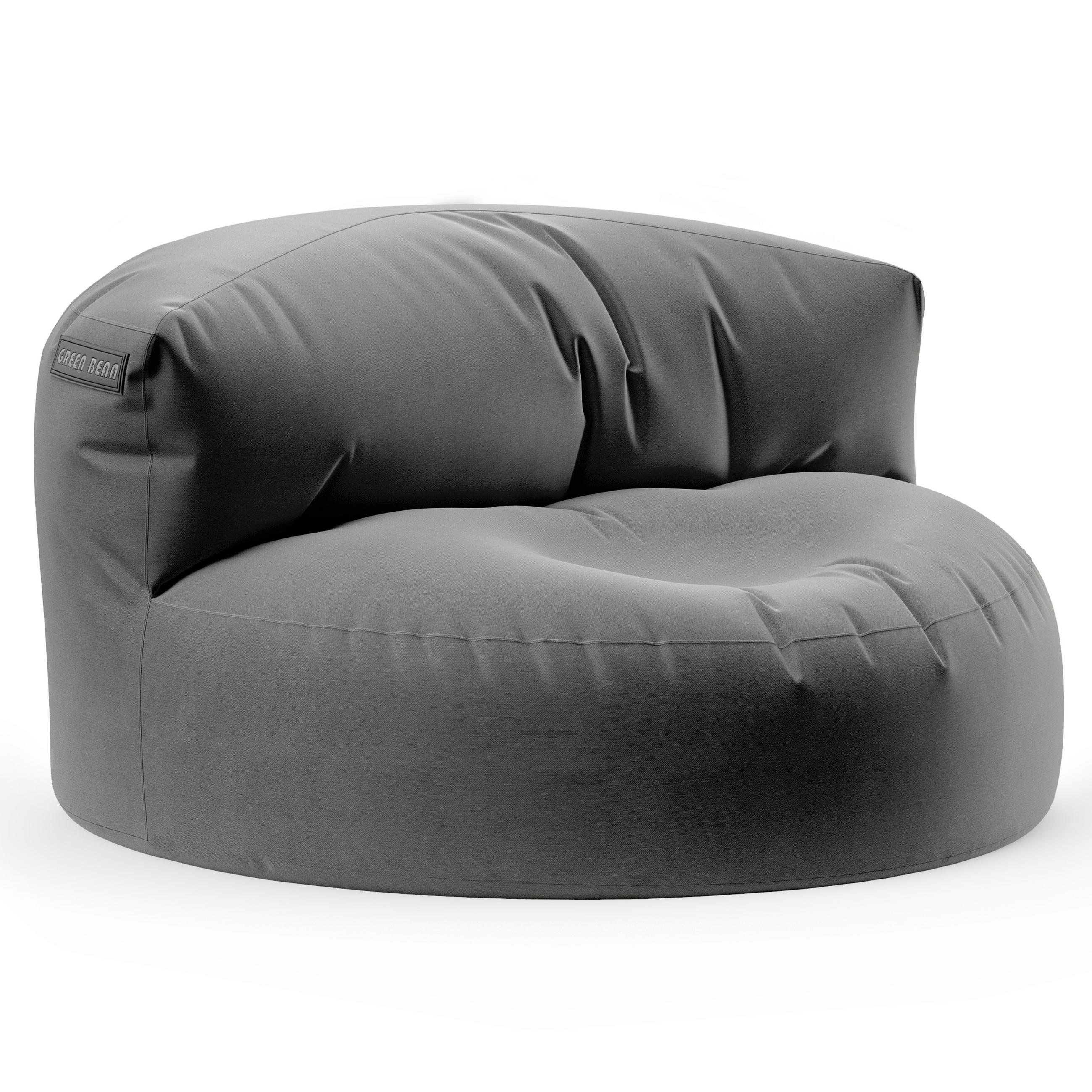 INDOOR OUTDOOR SITZSACK Lounge Sofa - Anthrazit, Textil (90/50/50cm) - Green Bean
