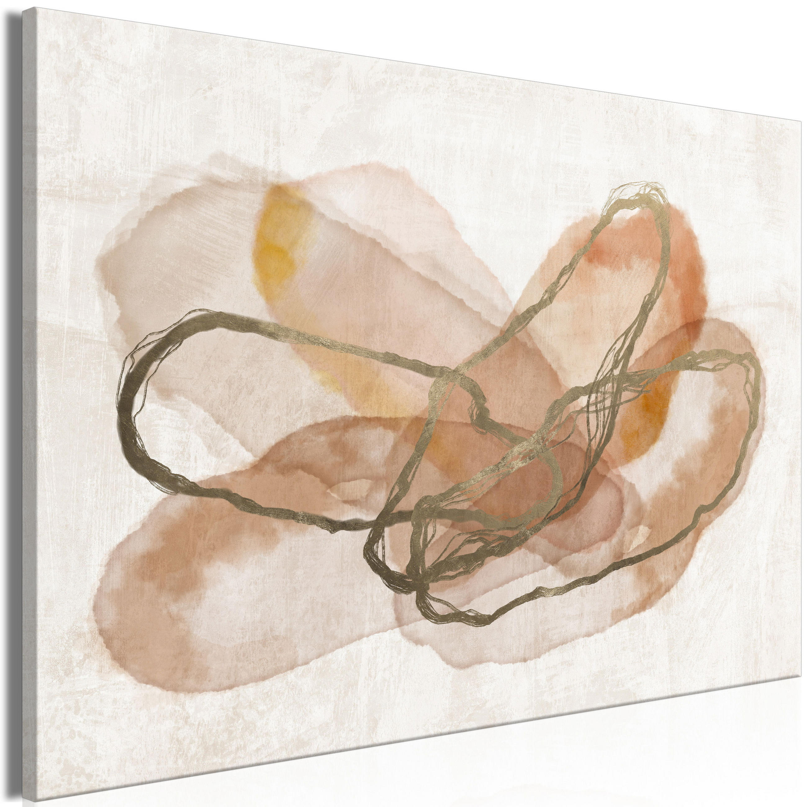 KUNSTDRUCK Braun 90/60 cm - Braun/Grau, Textil (90/60cm) - KUNSTLOFT