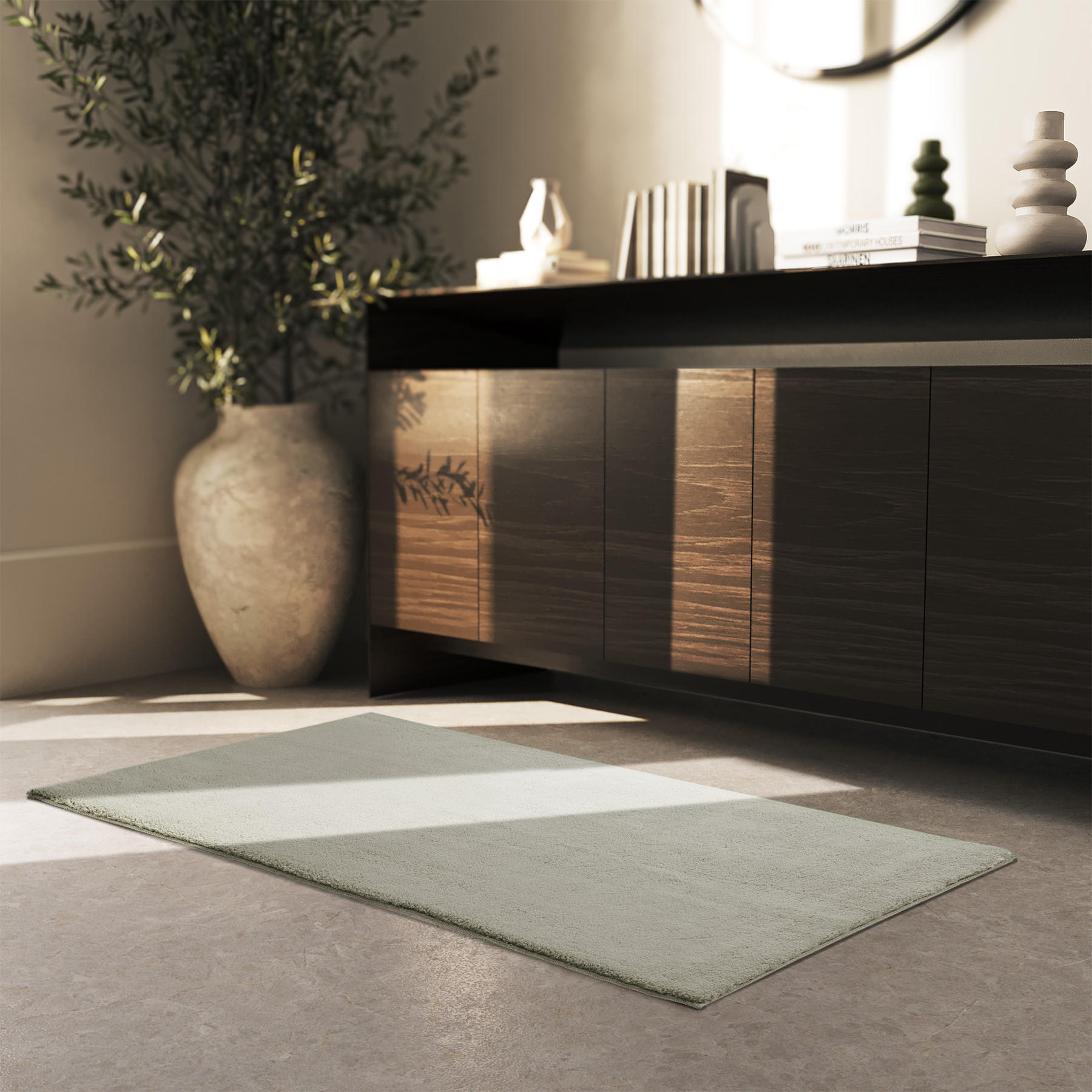 Thumbnail - tectake Kurzflorteppich, Sand, Textil, Rechteckig, 150x80 cm, Teppiche & Böden, Teppiche, Moderne Teppiche