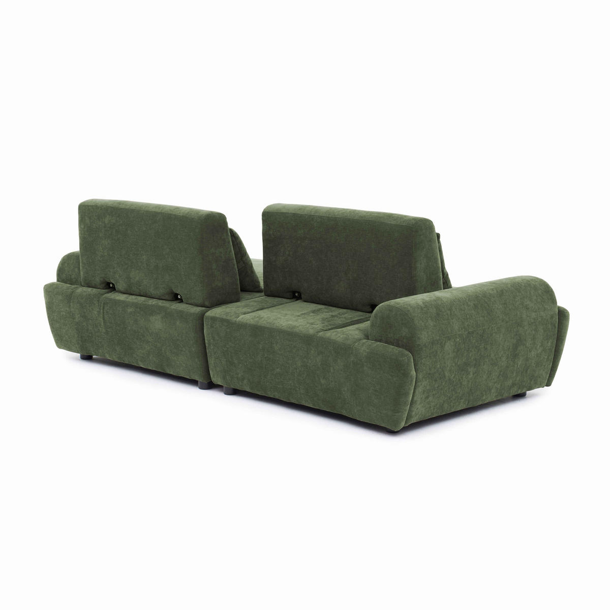 SOFA 2-Sitzer, Grün - Grün, Textil (218/82/109cm) - Oviala