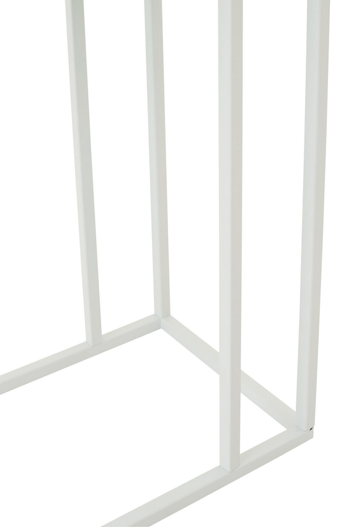 BEISTELLTISCH RECHTECKIG - Weiß, Metall (47.5/29.5/60.5cm) - J-Line