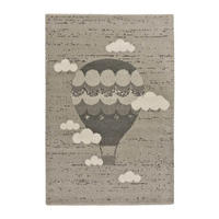 KINDERTEPPICH Grau Cranberry 115/170 cm - Grau, Naturmaterialien/Textil (115/170cm) - Atticgo