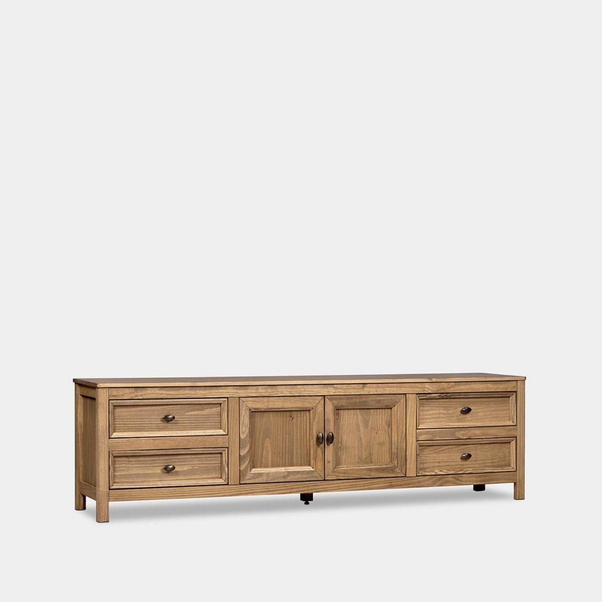 TV-ELEMENT Serena Natürlich 185 cm x 51 cm - Naturfarben, Holz (185/51/39cm) - Klast Home