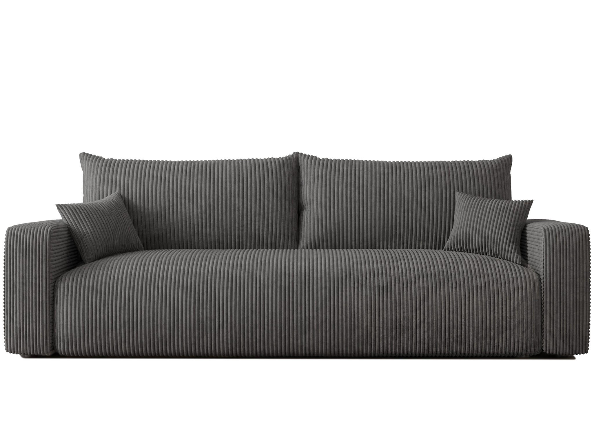 SCHLAFSOFA Luna - Dunkelgrau, Holzwerkstoff/Textil (246/79/96cm) - Fun Möbel