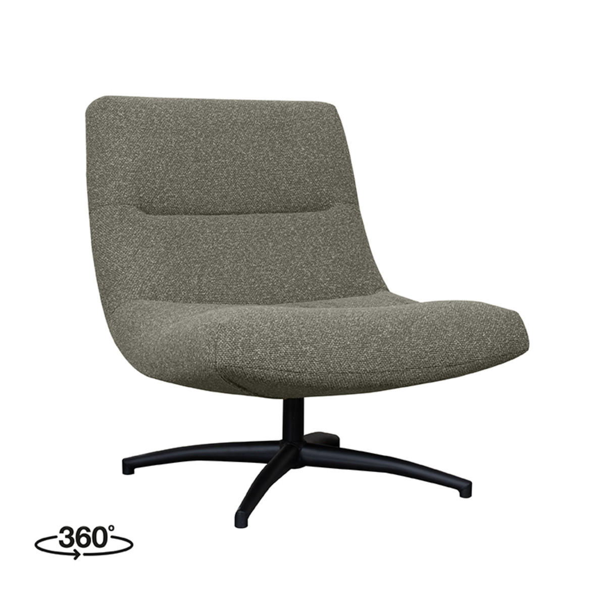 SESSEL Calix Grau 93/77/88 cm - Grau, Textil (77/88/93cm) - LABEL51