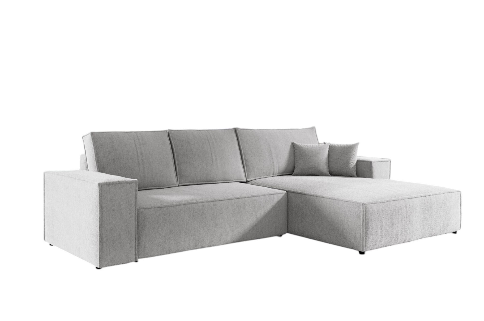 ECKSOFA Levio - Greige, Holzwerkstoff/Textil (294/185cm) - Fun Möbel