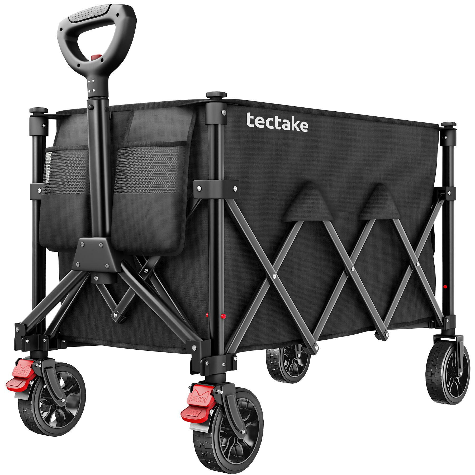 BOLLERWAGEN Rollrider, inklusive Einlegeboden, Belastbarkeit 80 kg, schwarz - Schwarz, Kunststoff (45/95/88cm) - tectake