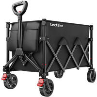 BOLLERWAGEN Rollrider, inklusive Einlegeboden, Belastbarkeit 80 kg, schwarz - Schwarz, Kunststoff (45/95/88cm) - tectake
